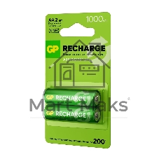 Аккумулятор GP Smart Energy 100AAHCV-2CRSBC2 AA NiMH 1000mAh (2шт)