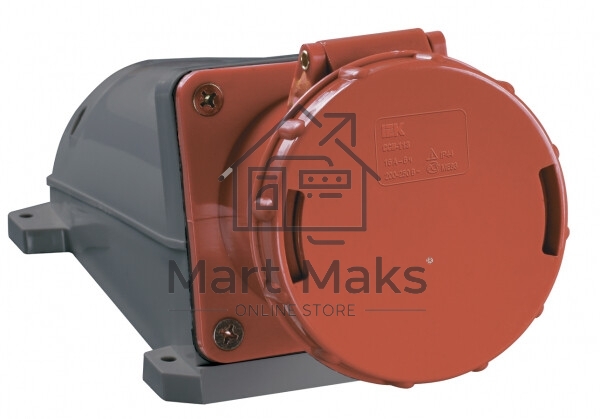 Розетка IEK PSR12-063-4 134 стационарная 3Р + РЕ 63А 380В IP54 IEK