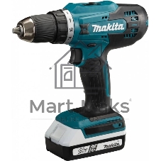 Дрель-шуруповерт Makita DF488D002, 18 В, 1,5 Ач, 42 Нм, щеточный
