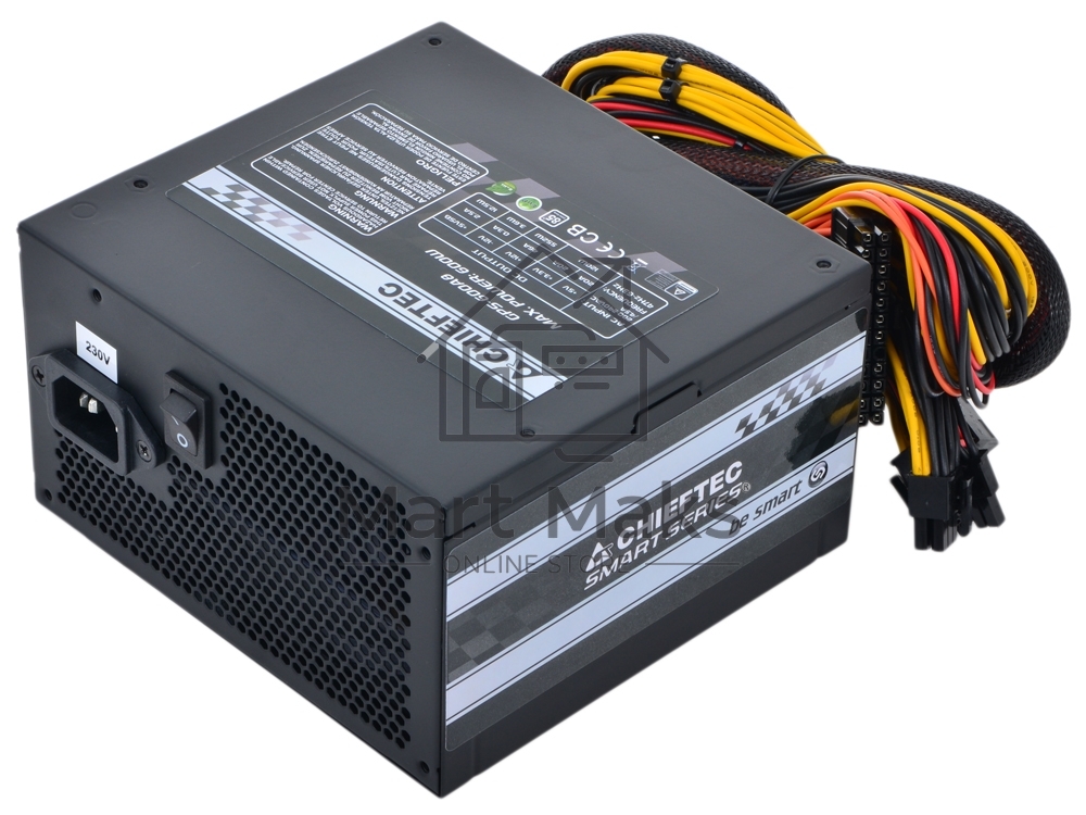 Блок питания Chieftec RTL GPS-600A8, 600Вт, 80 PLUS, 120мм, черный
