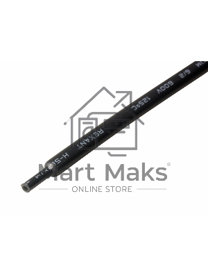 Трубка термоусадочная 6.0/2.0 1м с клеев. подсл. черный Rexant 20-6008