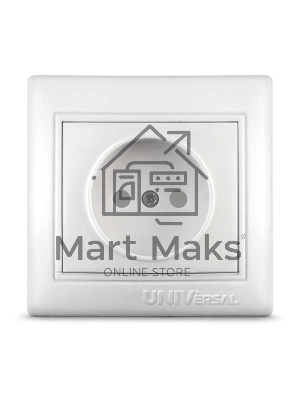 Розетка 1-м СП Севиль 16А IP20 защ. шторки без заземл. бел. Universal С0047