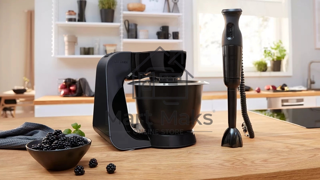 Кухонный комбайн Bosch 1000 Вт, черный
