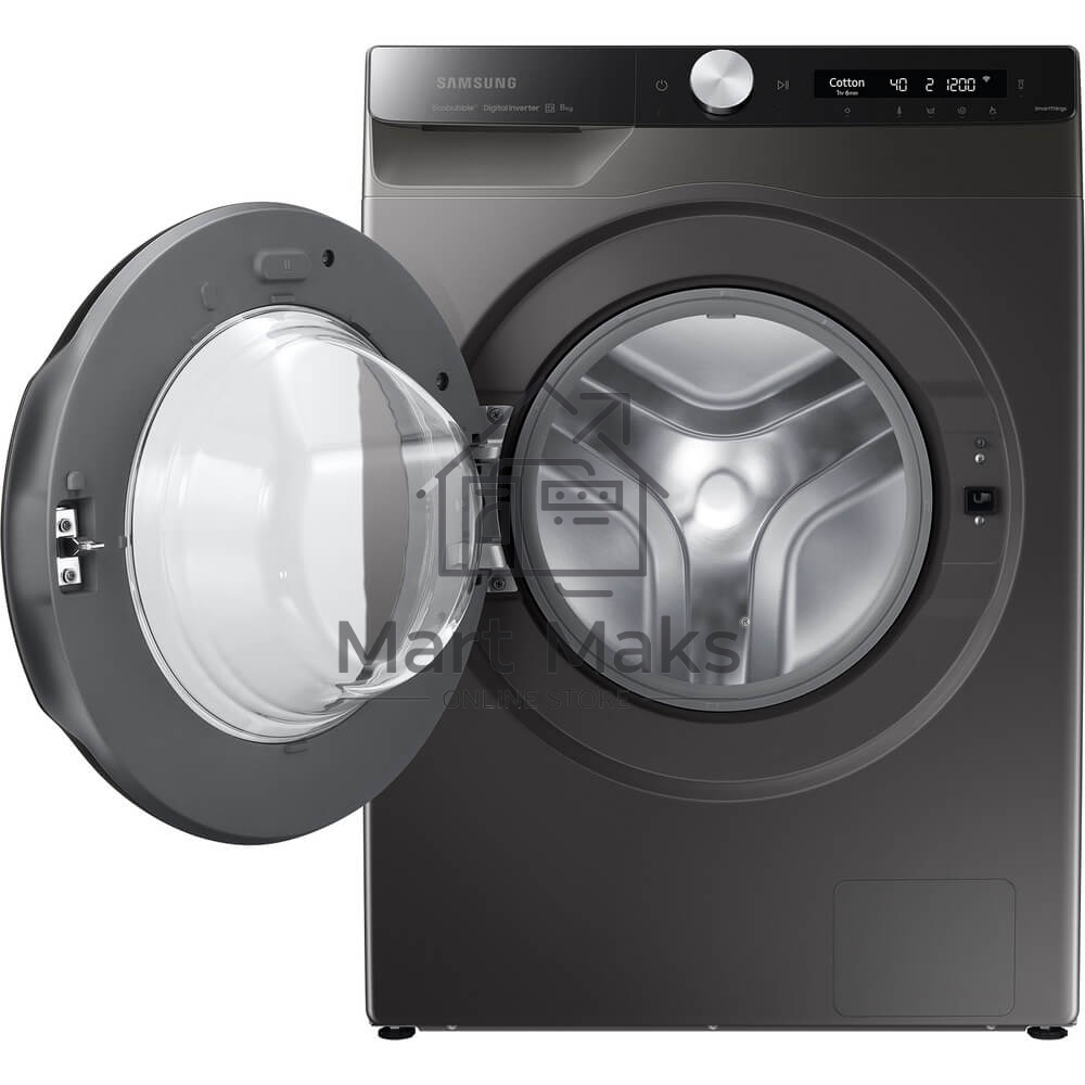 Стиральная машина Samsung WW80AG6S28AX/LD серая, загрузка фронтальная 8кг, 1200 об/мин., класс: A