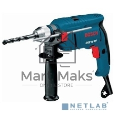 Дрель Bosch GSB 16 RE 060114E500, 750 Вт, сетевая, ударная