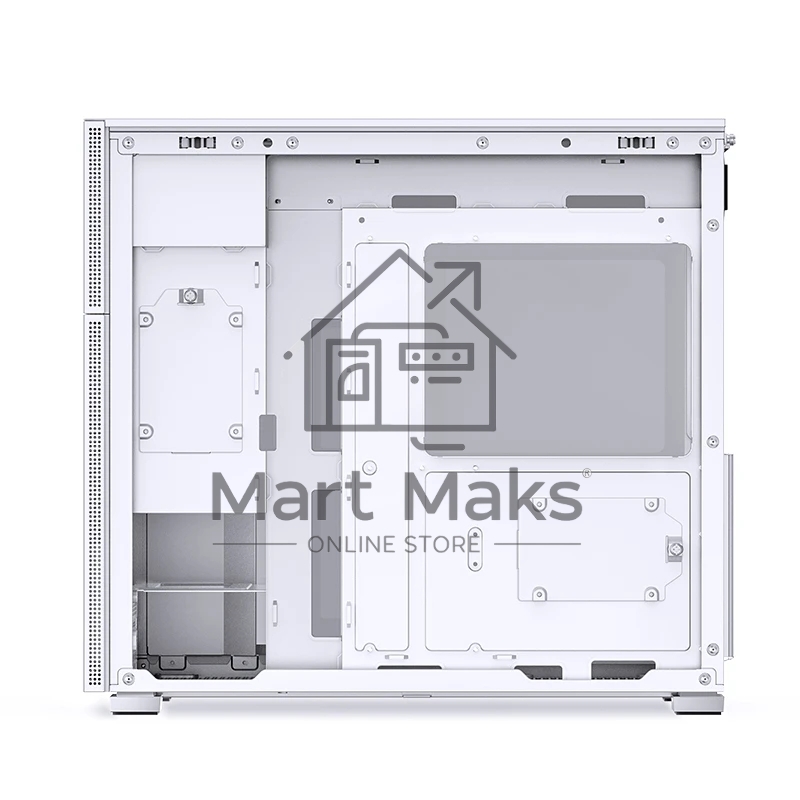 Корпус без блока питания Case JONSBO D41 STD, Midi-Tower, TG, no fan, 1xUSB-A 3.2 + 1xUSB-C 3.2, ATX, mATX White