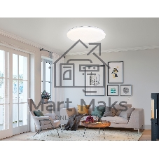 Светодиодный светильник RGB Ambrella light FZ418 WH белый IP20 66W 3000K-6500K+RGB D480*65 (ПДУ ИК)