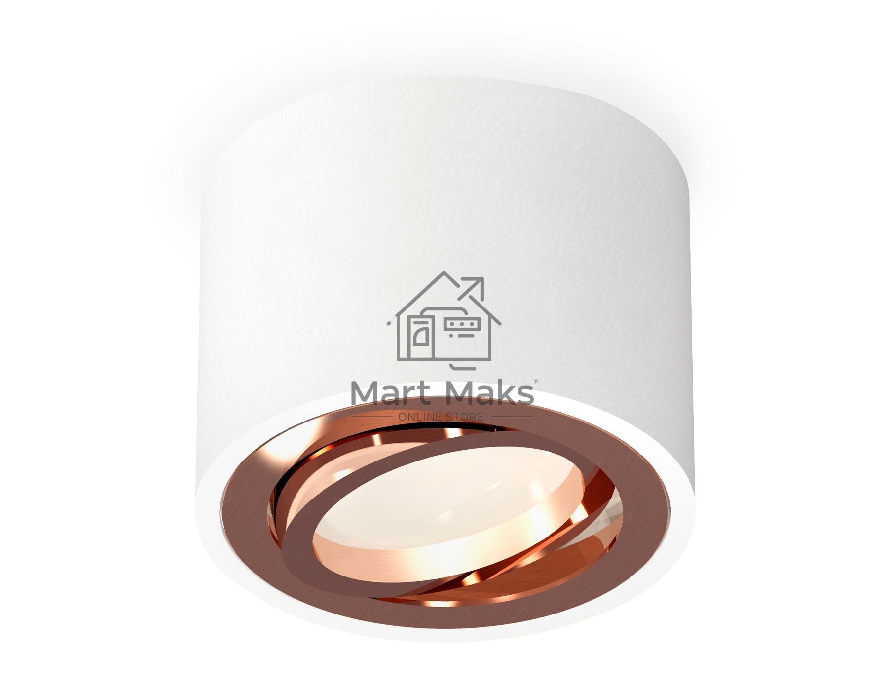 Светильник Ambrella Light XS7510005 SWH/PPG белый песок/золото розовое полированное MR16 GU5.3 (C7510, N7005)