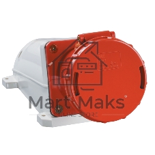 Розетка IEK PSR12-063-4 134 стационарная 3Р + РЕ 63А 380В IP54 IEK