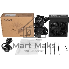 Блок питания Digma DPSU-550W, 550Вт, 120мм, черный
