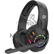 Гарнитура Oklick HS-L420G чёрный, беспроводная + проводная, Bluetooth, до 30 ч, подсветка