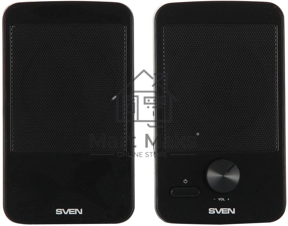 Колонки SVEN 312, черный 2.0, 100 – 20 000 Гц, 4Вт