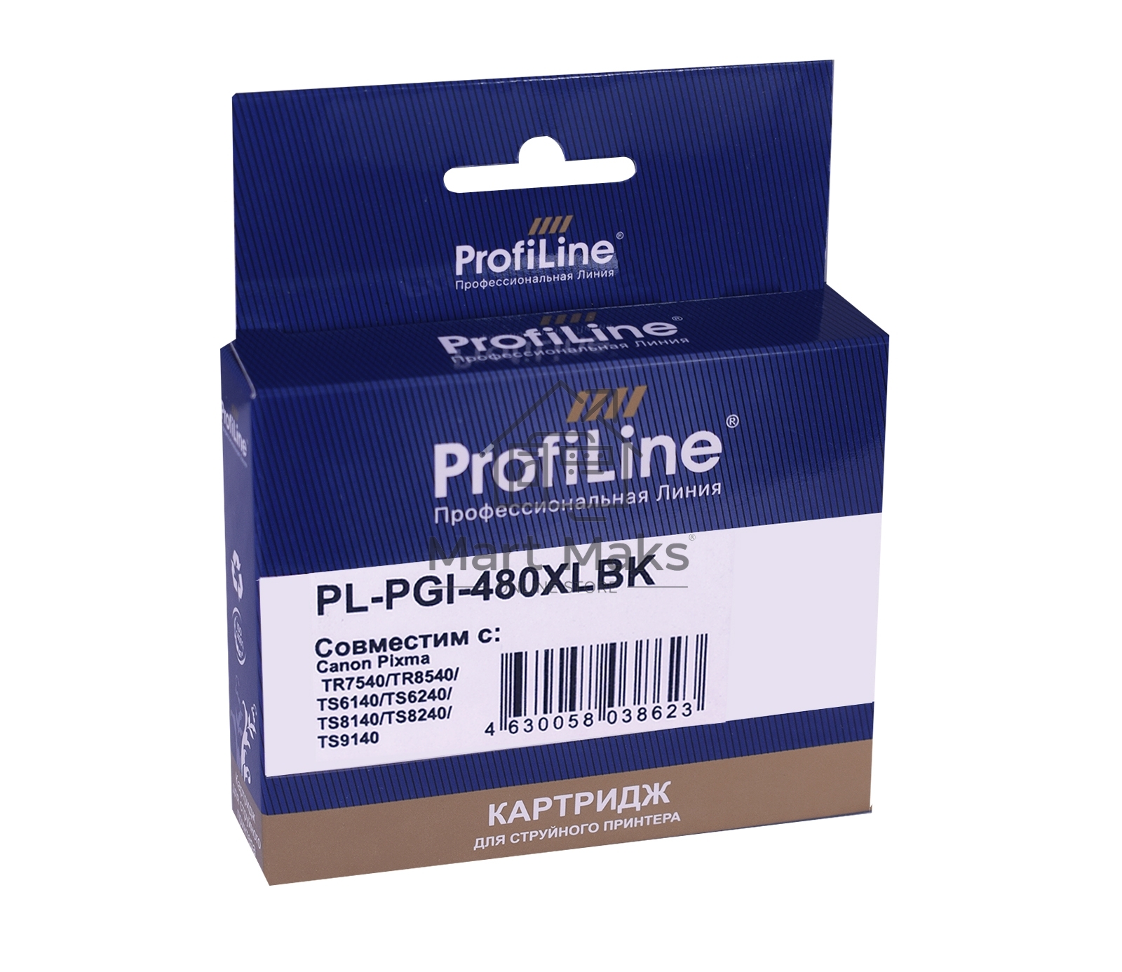 Картридж струйный ProfiLine PL-PGI-480XLBK для принтеров Canon Pixma TR7540/TR8540/TS6140/TS6240/TS8140/TS8240/TS9140 с чернилами Black