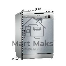 Посудомоечная машина Bosch SMS25AI05E, серебристый, 60 см, 12 компл., сушка конденсационная, 48 дБ, класс A++