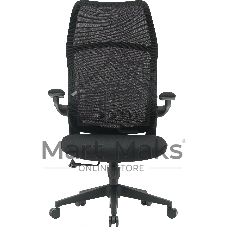 Кресло компьютерное Cactus CS-MC505-BK черный, сиденье черный, сетка/ткань, крестов. пластик
