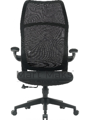 Кресло компьютерное Cactus CS-MC505-BK черный, сиденье черный, сетка/ткань, крестов. пластик