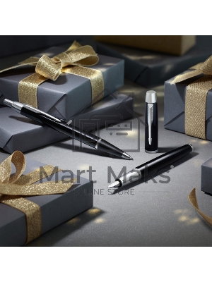 Набор ручек Parker IM Core FK221 (CW2093215) черный CT сталь нержавеющая, подарочная коробка ручка перьевая, ручка шариковая