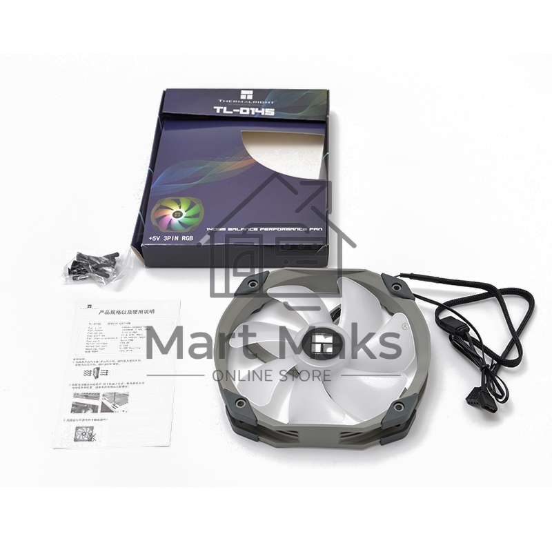 Вентилятор для корпуса Thermalright TL-D14S ARGB черный, 140 мм, 1500 об/мин, 25.6 дБ, 4 pin