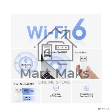 Сверхкомпактный USB-адаптер Mercusys MA60XNB с поддержкой Wi-Fi 6 AX900 и Bluetooth