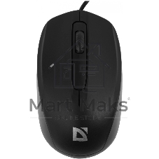 Мышь проводная Defender Alpha MB-507 черный, 1000 dpi, USB, кнопки - 3