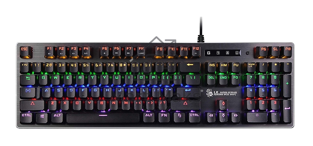 Клавиатура A4Tech B760 механическая черный/серый USB Gamer LED