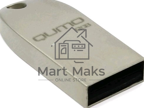 Флешка USB R/W  2.0 QUMO 8GB Cosmos QM8GUD-Cos Silver