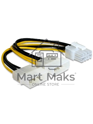 Разветвитель питания Gembird CC-PSU-81, 2хMolex->PCI-Express 8pin, для подключения в/к PCI-Е (8pin) к б/п ATX