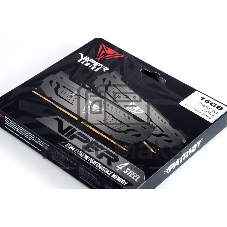 Оперативная память Patriot Viper Steel, DDR4, 16GB (2x8 GB), 3733 MHz, CL17, DIMM, радиатор, черный