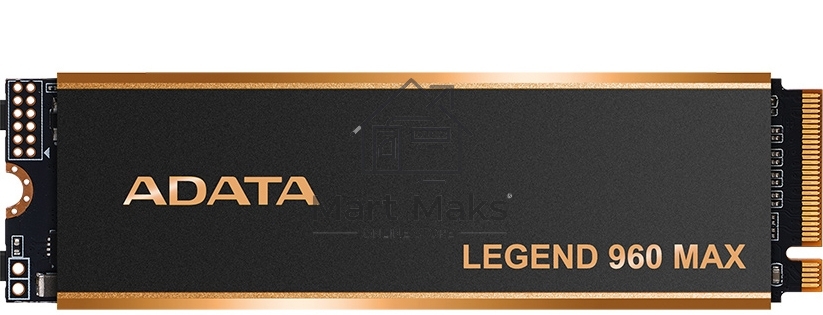 Накопитель SSD ADATA LEGEND 960 MAX, 1Tb, PCIe 4.0 x4, M.2 2280, NVMe, R/W 7400/6000, с радиатором