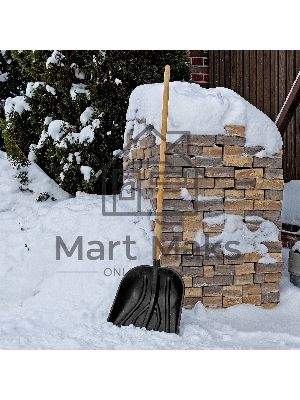 Лопата для уборки снега пластиковая PROFI, 410х405 мм, без черенка, Россия Сибртех