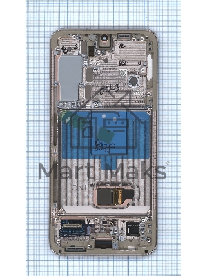 Дисплея для Samsung Galaxy S22 SM-S901B в сборе с тачскрином ServicePack, фиолетовый (GH82-27520F)