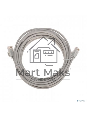 Патч-корд U/UTP Rexant cat.6a (10G), RJ45-RJ45, неэкранированный, 28AWG, LSZH, серый, 5 м