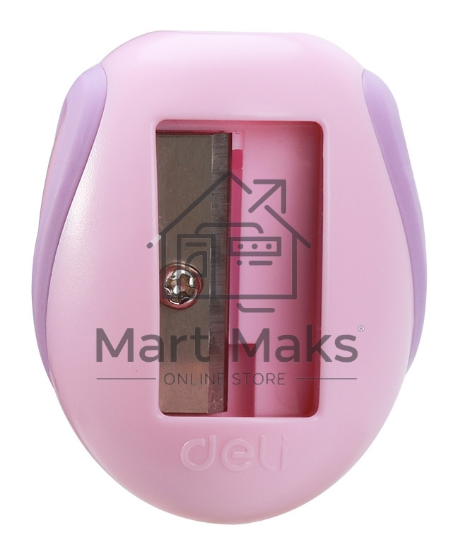 Точилка для карандашей ручная Deli MiYou EH550, 1 отверстие, пластик, ассорти, туба