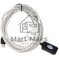 Кабель VCOM VUS7049-5M USB2.0-repeater, удлинительный активный Am-->Af 5м
