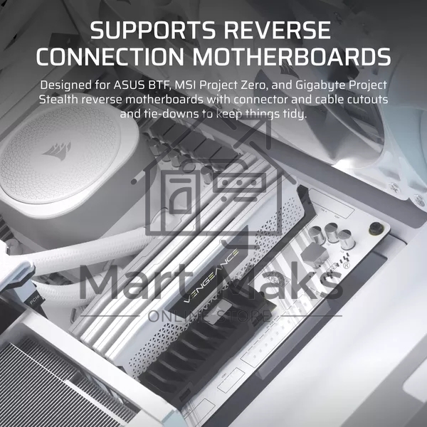 Компьютерный корпус без блока питания Corsair Frame 4000D RS ARGB, Midi-Tower, TG, 3x120mm ARGB, 2xUSB-A 3.2, 1xUSB 3.2 Type-C, E-ATX, ATX, mATX, mITX White
