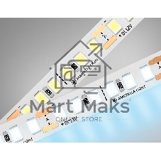 Светодиодная лента Ambrella light GS1313 2835 180Led/ 14.4W m/ 12V IP20 6500K/ 5000*10*1.2mm (2 конт.)