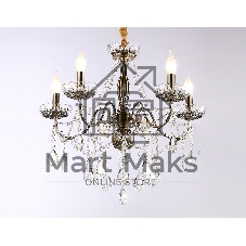 Светильник Ambrella light TR4949/5 SB/CL бронза/прозрачный E14/5 max 40W D620*585
