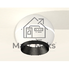Светильник Ambrella Light XS1101011 SWH/PBK белый песок/черный полированный MR16 GU5.3 LED 3W 4200K (C1101, N7031)