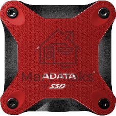 Внешний SSD ADATA SD620, 512Gb, USB 3.2 Gen 2 Type-A, R/W 520/460, красный