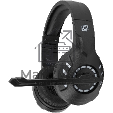 Гарнитура Oklick HS-L420G чёрный, беспроводная + проводная, Bluetooth, до 30 ч, подсветка