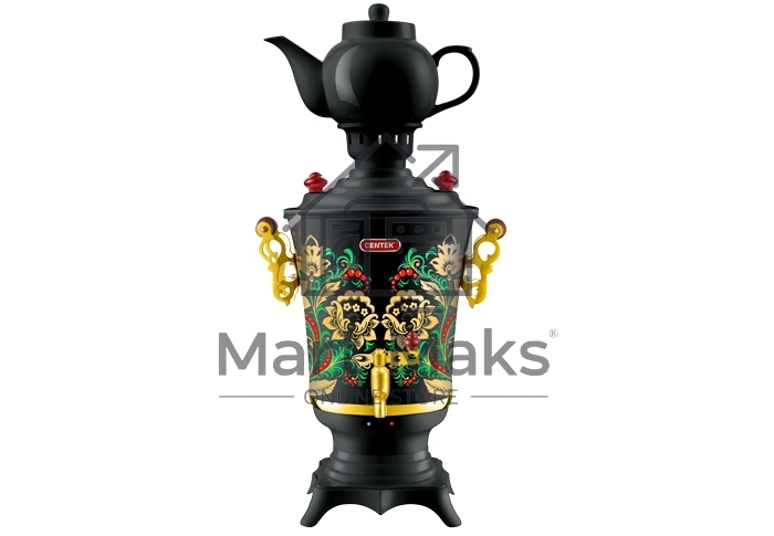 Самовар Centek CT-0093 черный/хохлома