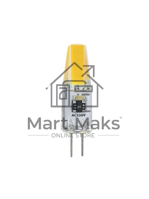 Лампа светодиодная PLED-G4 COB 3Вт капсульная 3000К тепл. белый G4 240лм 220В JazzWay 2857446 Лампа светодиодная PLED-G4 COB 3Вт капсульная 3000К тепл. белый G4 240лм 220В JazzWay 2857446