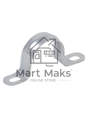 Скоба IEK CMAT11-19-010 двухлапковый 19мм оцинкованная сталь белый (упак.:10шт)