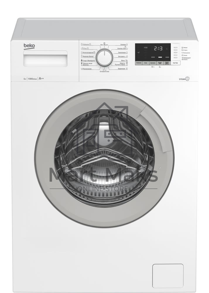 Стиральная машина Beko WSDN63512ZSW белый, загрузка фронтальная 6 кг, 1000 об/мин., класс: А