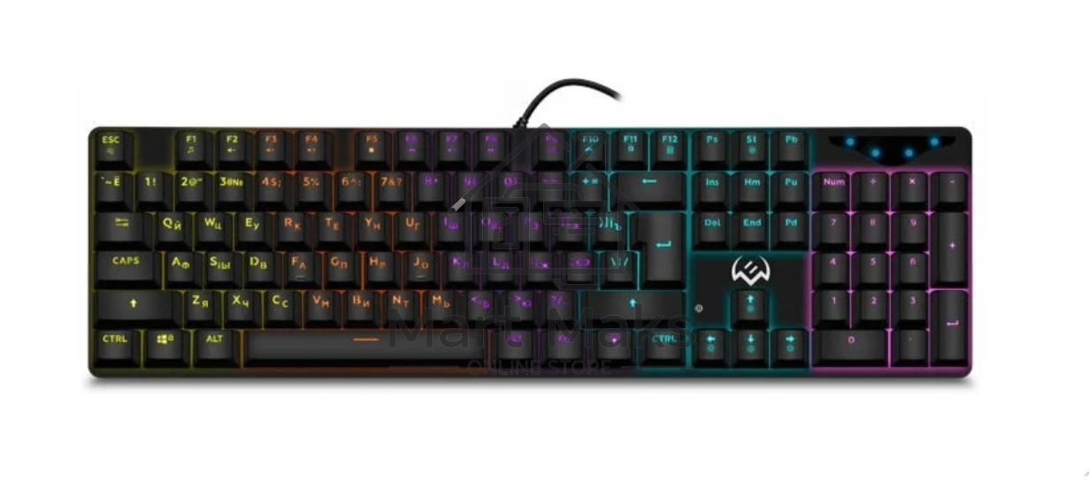 Игровая клавиатура Sven KB-G9300 чёрная (Outemu Blue switches,104кл., подсветка)