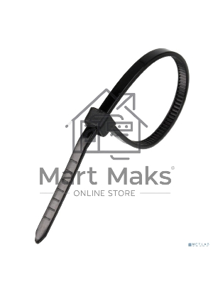 Стяжка нейлоновая Exegate EX253849RUS неоткрывающаяся CV-150B, 150мм, упак. 100шт черная