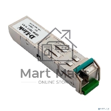 Трансивер SFP D-Link 331T/40KM/B1A WDM с 1 портом 1000Base-BX-D (Tx:1550 нм, Rx:1310 нм) для одномодового оптического кабеля 40 км