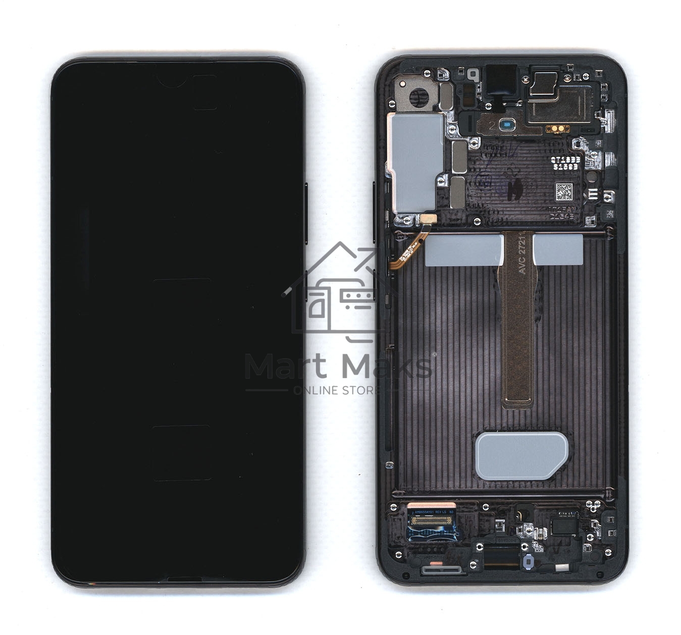 Дисплея для Samsung Galaxy S22 Plus SM-S906B в сборе с тачскрином ServicePack, черный (GH82-27500A)