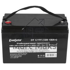 Аккумуляторная батарея ExeGate DT 12100 (12V 100Ah, под болт М6)