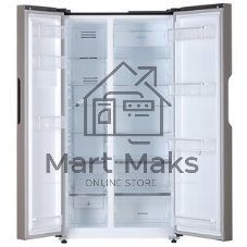 Холодильник Maunfeld MFF177NFB Slim Inverter черный двухкамерный 352/198л морозилка слева, No Frost, Side by Side
